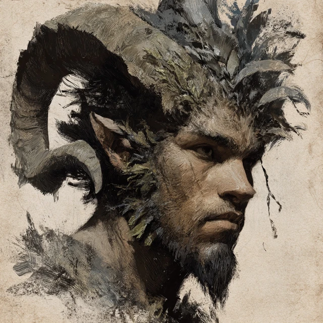 Dark Souls Art Style Faun Portrait
