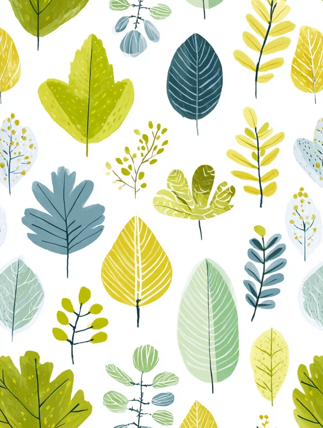 Leaf Pattern Illustration William Morris Tracie Grimwood