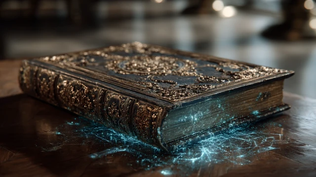 Cyber-Baroque Book: AI Algorithms and Gold Engravings