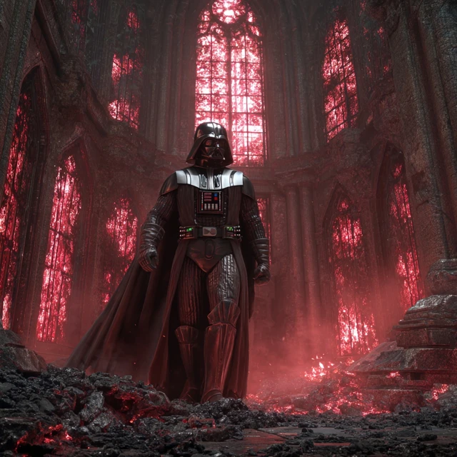 Darth Vader Voidknight Obsidian Cathedral Art