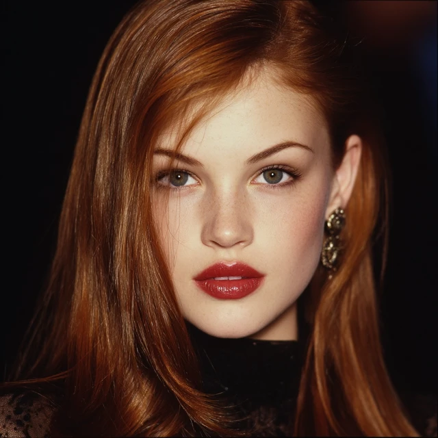 90s Supermodel Glamorous Portrait