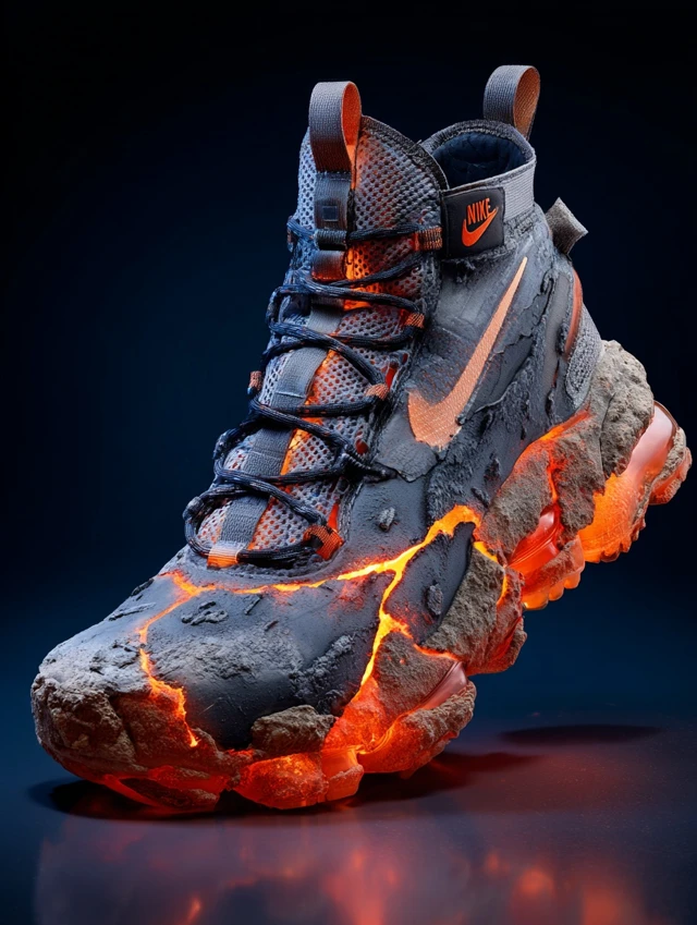 Nike Lava Effect Sneaker Volcanic Ash Texture HD