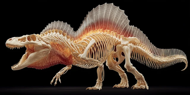 Spinosaurus Aegypticus Roaring Skeleton