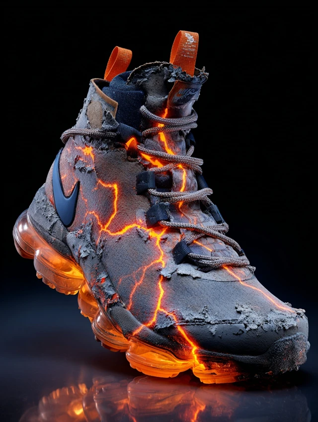 Nike Lava Effect Sneaker Volcanic Ash Texture HD
