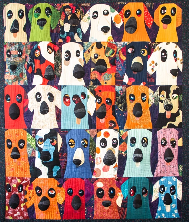 Dalmatian Patchwork Quilt