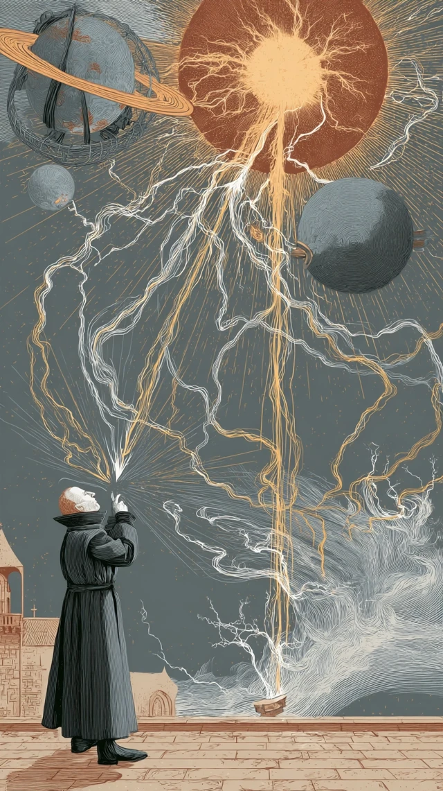 Medieval Space Travel Illustration Art
