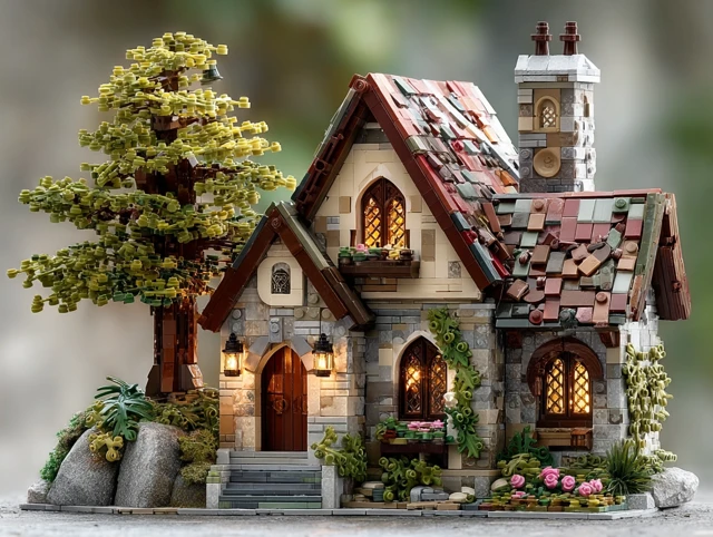 Wizard House Creative Fantasy Cottage Architecture