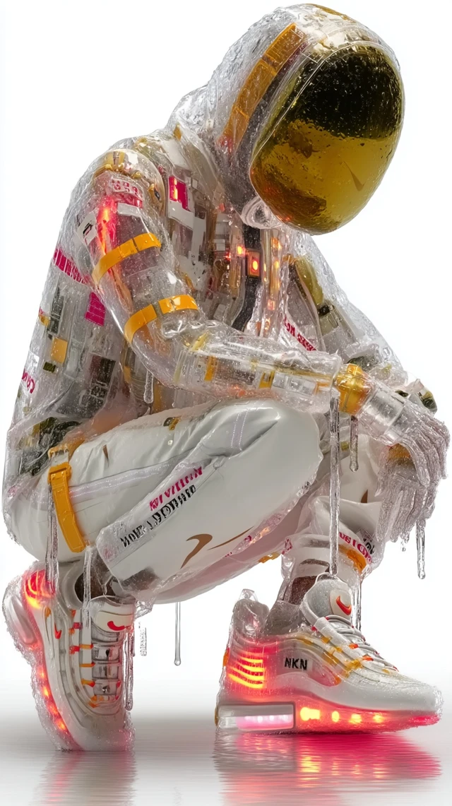 Futuristic Nike Outfit Digital Art Hyperreal