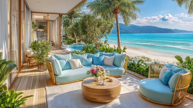 Luxury Beachfront Villa Tropical Paradise