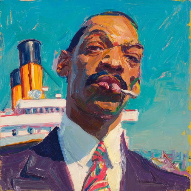 Snoop Dogg on the Titanic Painting by Wayne Thiebaud