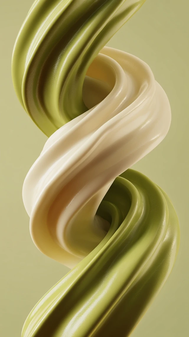 Creamy Sauces Swirling: Macro Food Photography