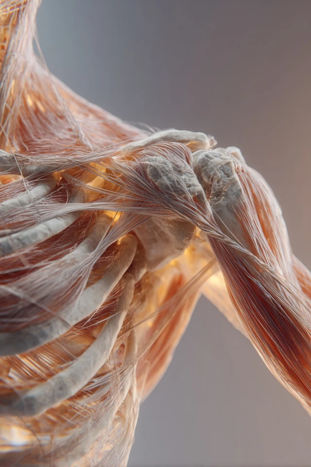 Human Anatomy Detailed Muscular System Visualization