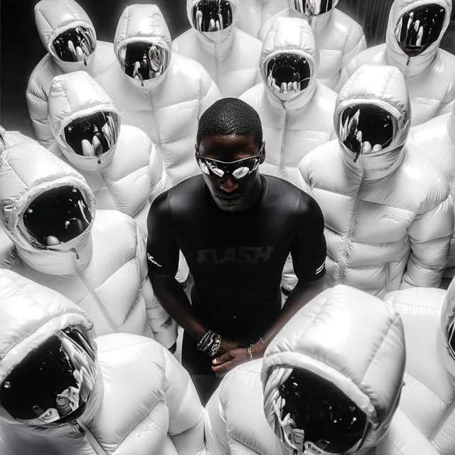 Avant Garde Fashion Editorial Black Cyclist