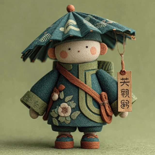 Chinese Oil Paper Umbrella Blind Box Toy Design