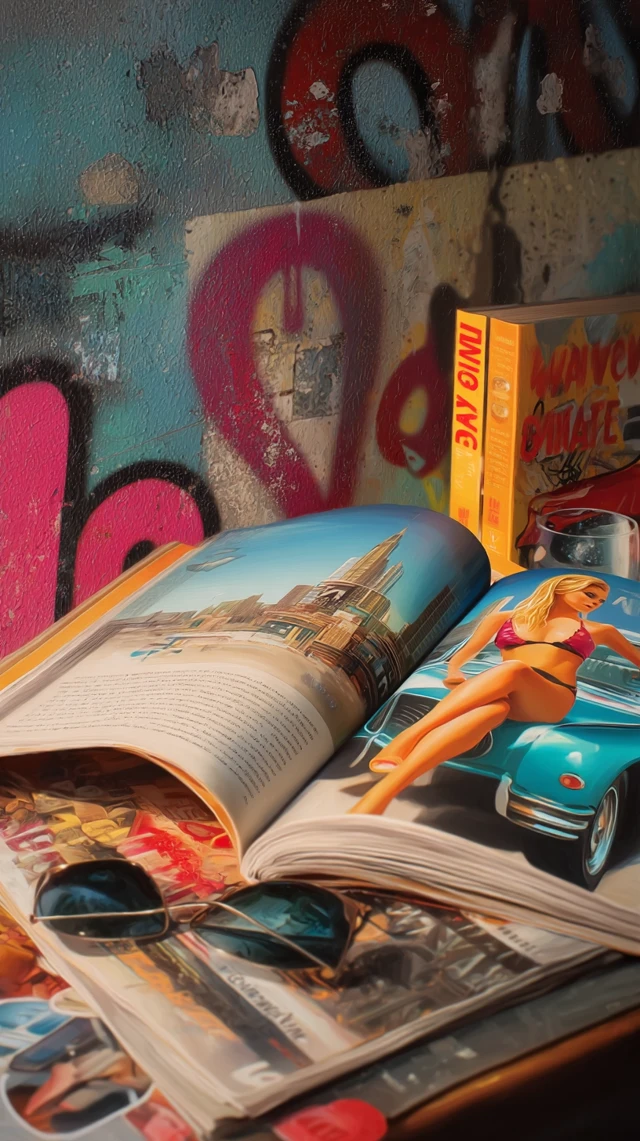 Niche Art Oil Painting Magazine Car Cinematic