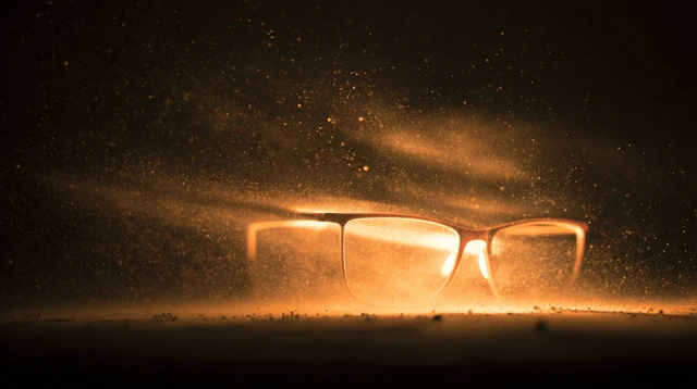 Glasses in the Spotlight with Dust