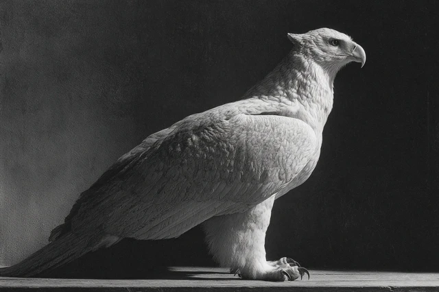 Griffon Portrait in Black and White