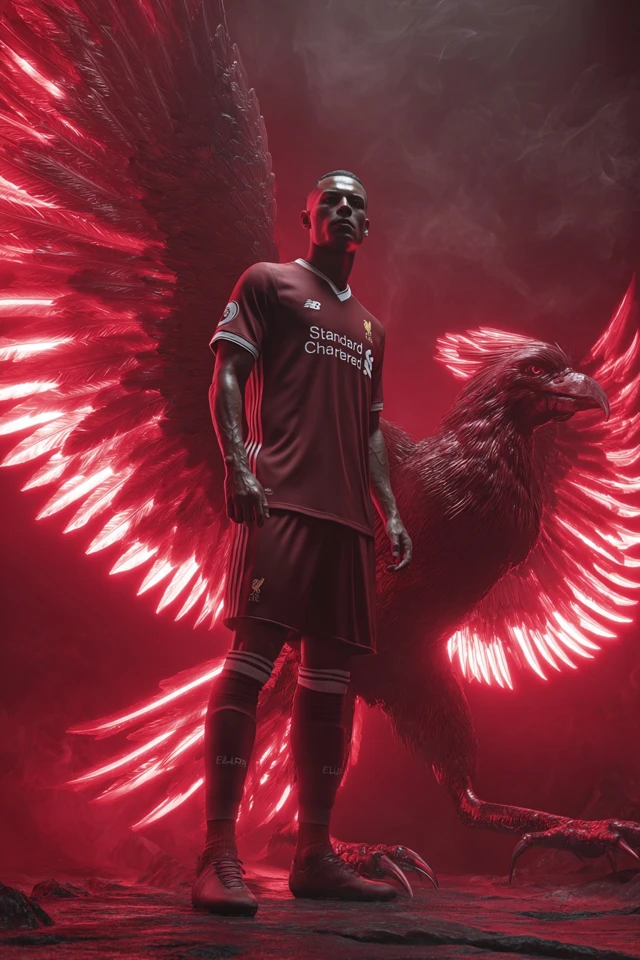 Ronaldo Liverpool FC Phoenix Football Art