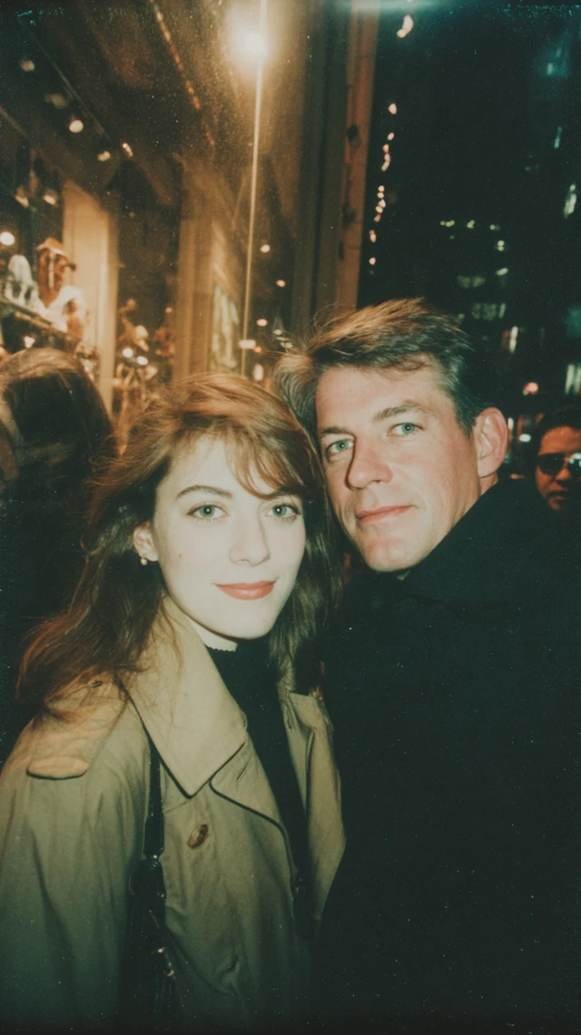 1980s Toronto Night Couple Portrait Vintage Film