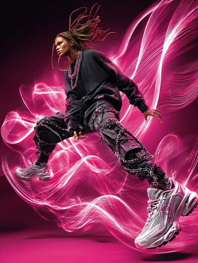 Sportswear Fashion Advertisement Featuring Young Model