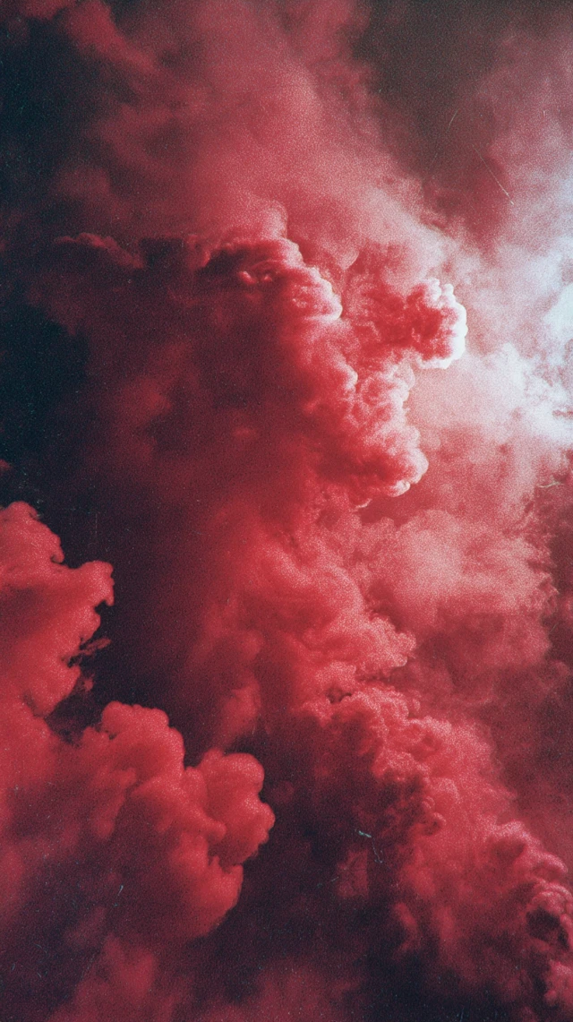 Cyberpunk Red Smoke Cityscape Scene