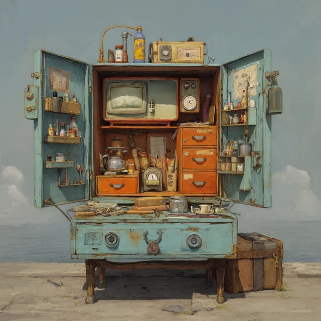 Impractical Practicality A Retro Cabinet of Wonders