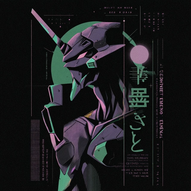 Neon Genesis Evangelion Unit 01 TShirt Design