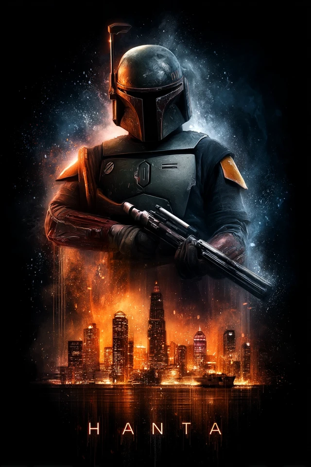 Boba Fett Video Game Poster Dramatic Art