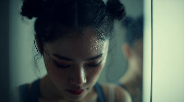 Tired Ballet Dancer: Determination and Sweat