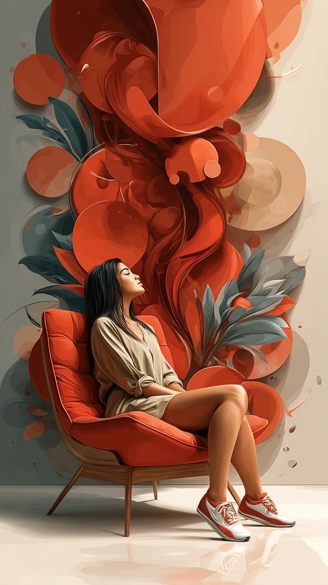 DBT Illustration for Mental Wellbeing and Emotional Balance