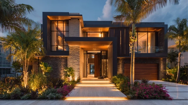 Luxury Modern Miami Waterfront Home Design