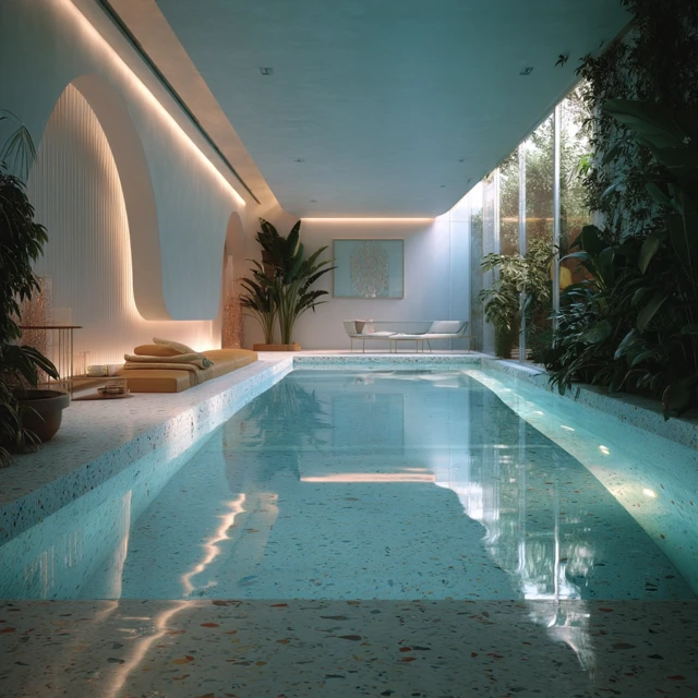 Luxury Indoor Pool Modern Interior Design
