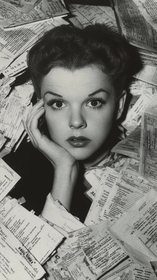 Judy Garland Anxious Hollywood Portrait