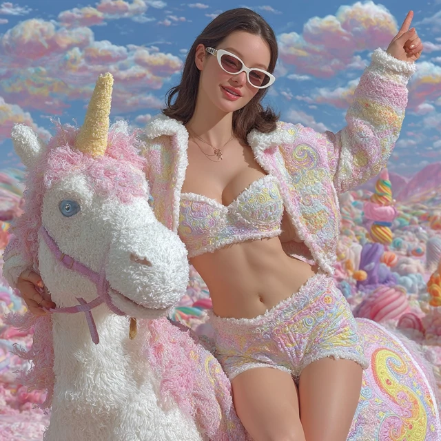 Lisa Frank Fashion Unicorn Dream