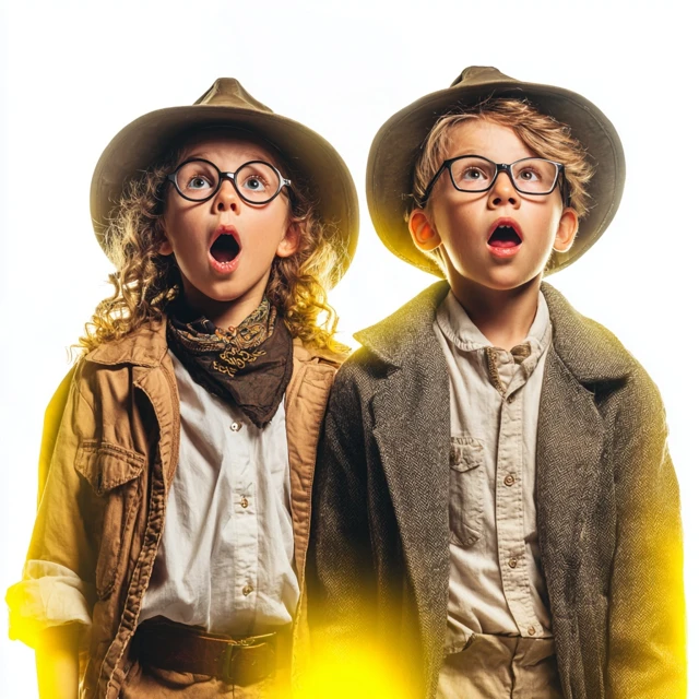 Adventurer Kids Surprised Jurassic Park Indiana Jones