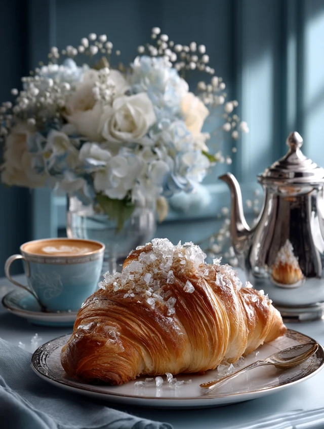 French Breakfast Croissant Coffee Pot French Country