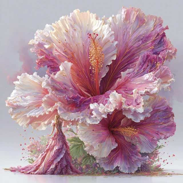 Hibiscus Flowers and a Fairytale Dress