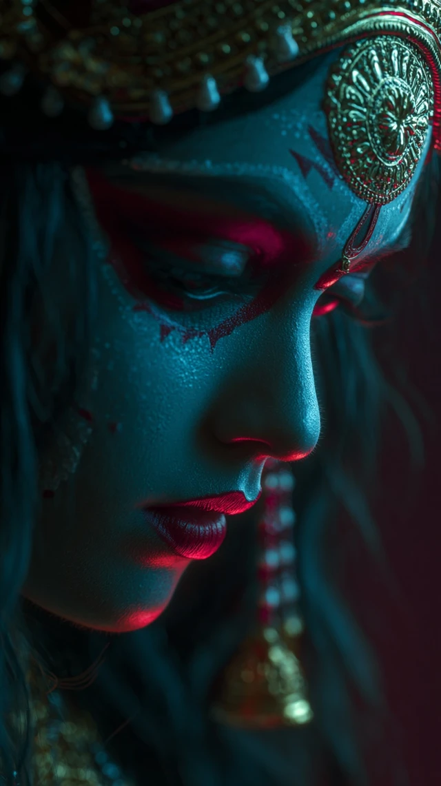 Durga The Divine Mother Photorealistic Portrait