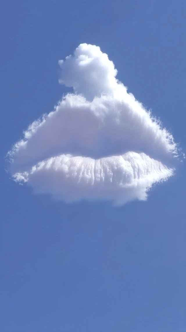 Kiss from the Clouds: Surreal Sky Lips