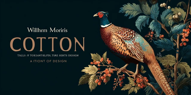 William Morris Cotton Textiles and Design Poster