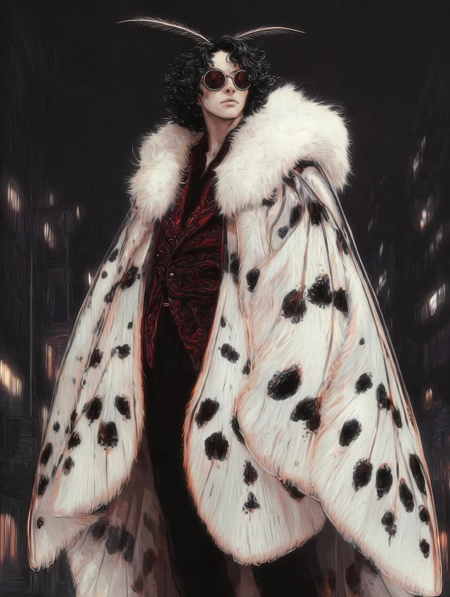 Handsome Moth Man Digital Painting Fantasy Art