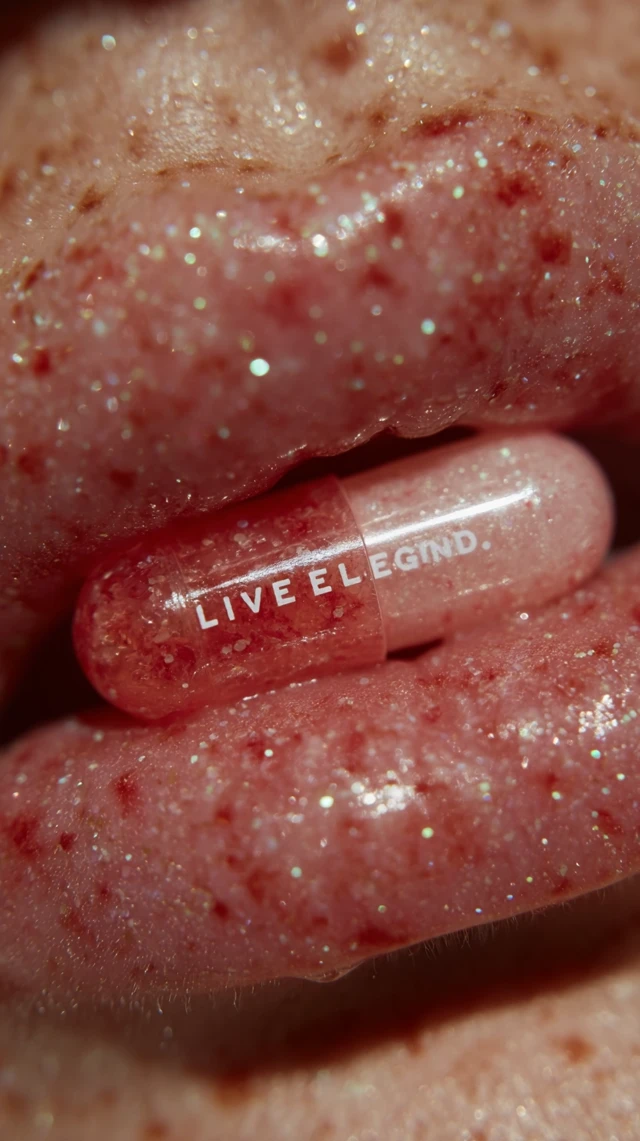 Live Legend Pill Lips Glossy Product Photography