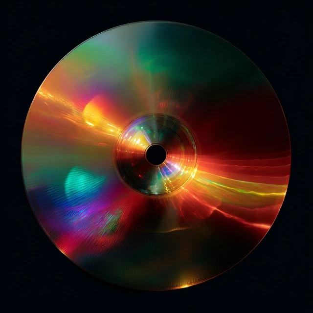 CD with Light Interference Patterns