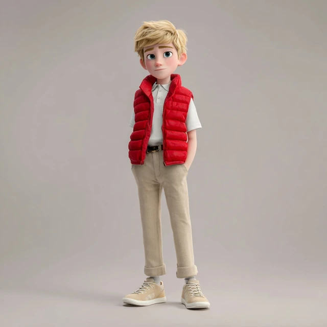 Pixar Style Tween Boy Preppy Outfit