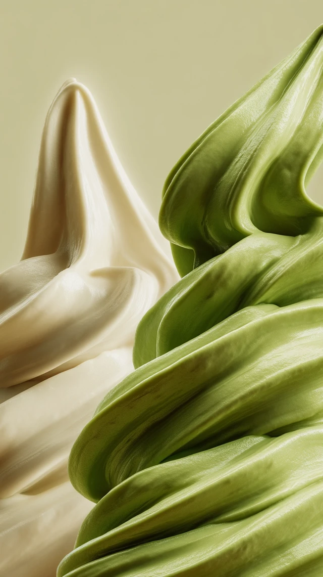 Creamy Sauces Swirling: Macro Food Photography