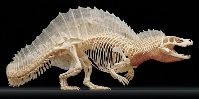 Spinosaurus Aegypticus Roaring Skeleton