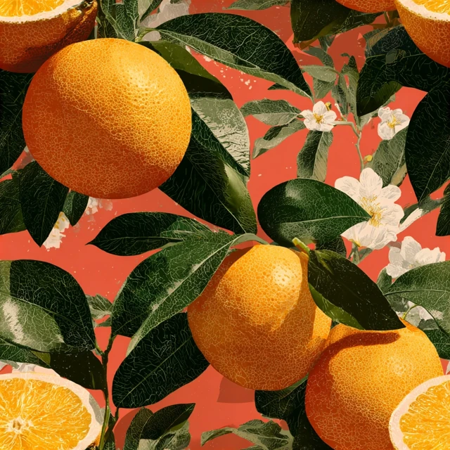 Orange Citrus Fruit Illustration Tropical