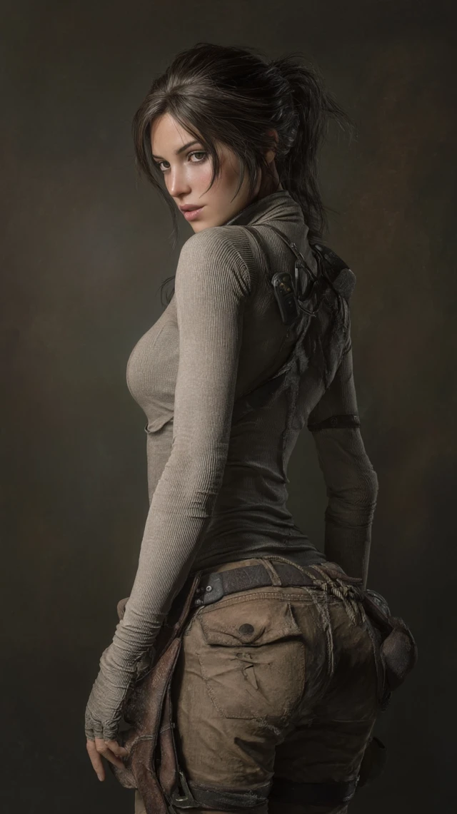 Realistic Lara Croft Portrait