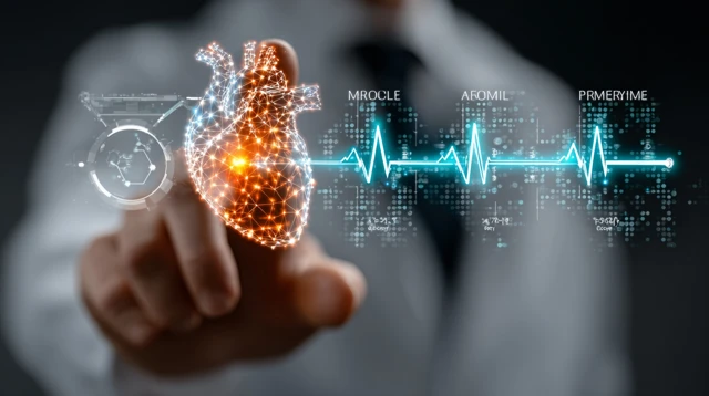 Doctor with Futuristic Holographic Panel