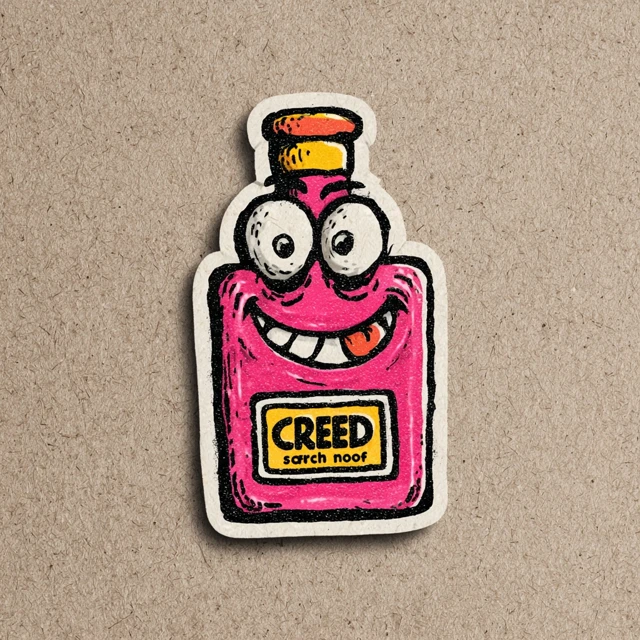 1980s Retro Creed Aventus Scratch and Sniff Sticker